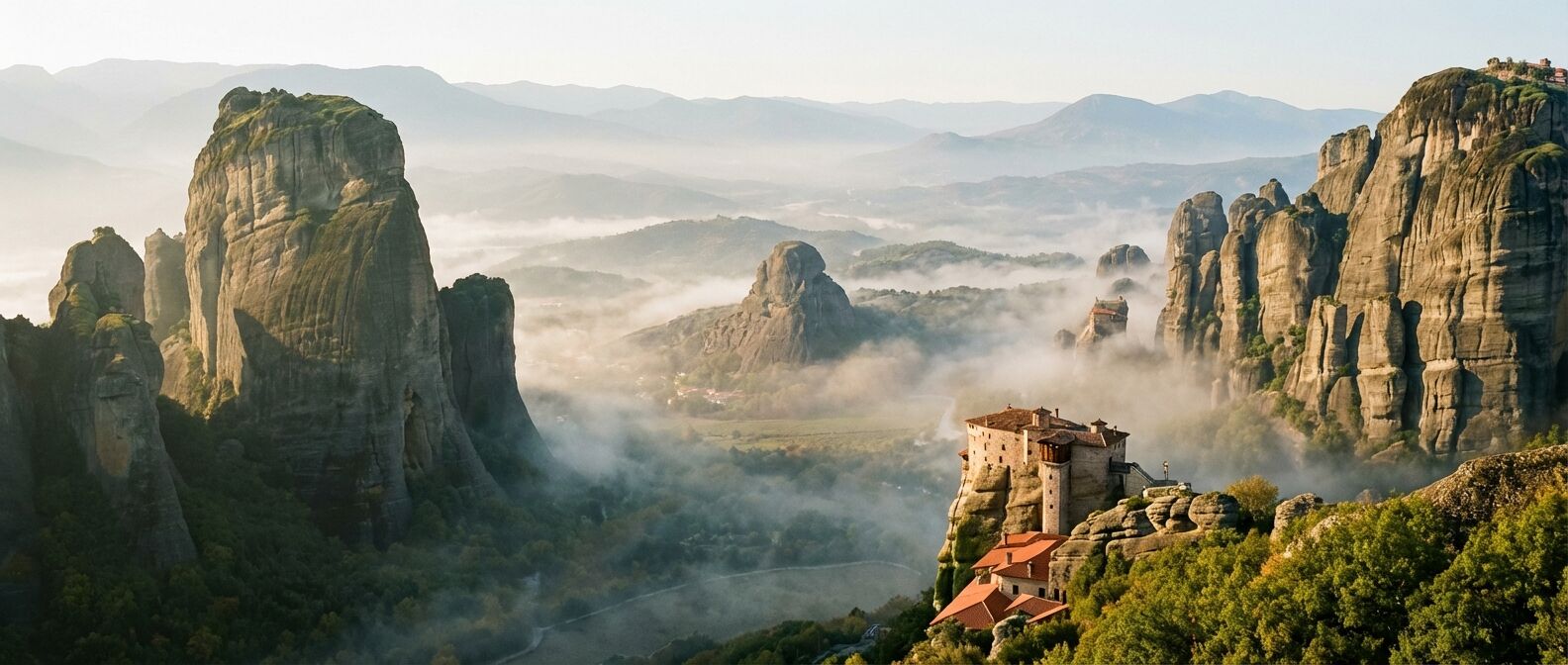 Découvrez les météores en Grèce, un voyage fascinant au cœur des monastères perchés sur des formations rocheuses spectaculaires, entre histoire, spiritualité et paysages à couper le souffle.